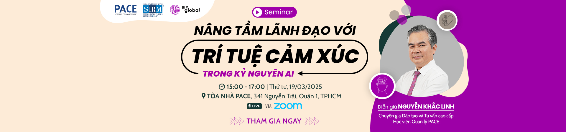 Seminar: NÂNG TẦM LÃNH ĐẠO VỚI TRÍ TUỆ CẢM XÚC TRONG KỶ NGUYÊN AI